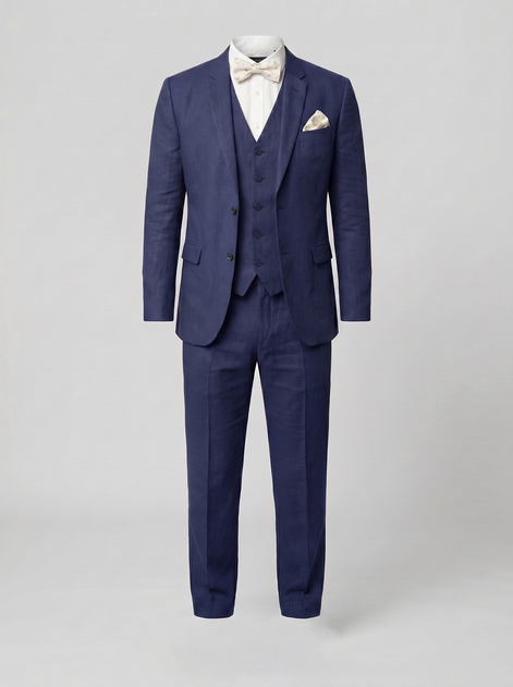 Men's 3-Piece Suit for Weddings and Summer Events