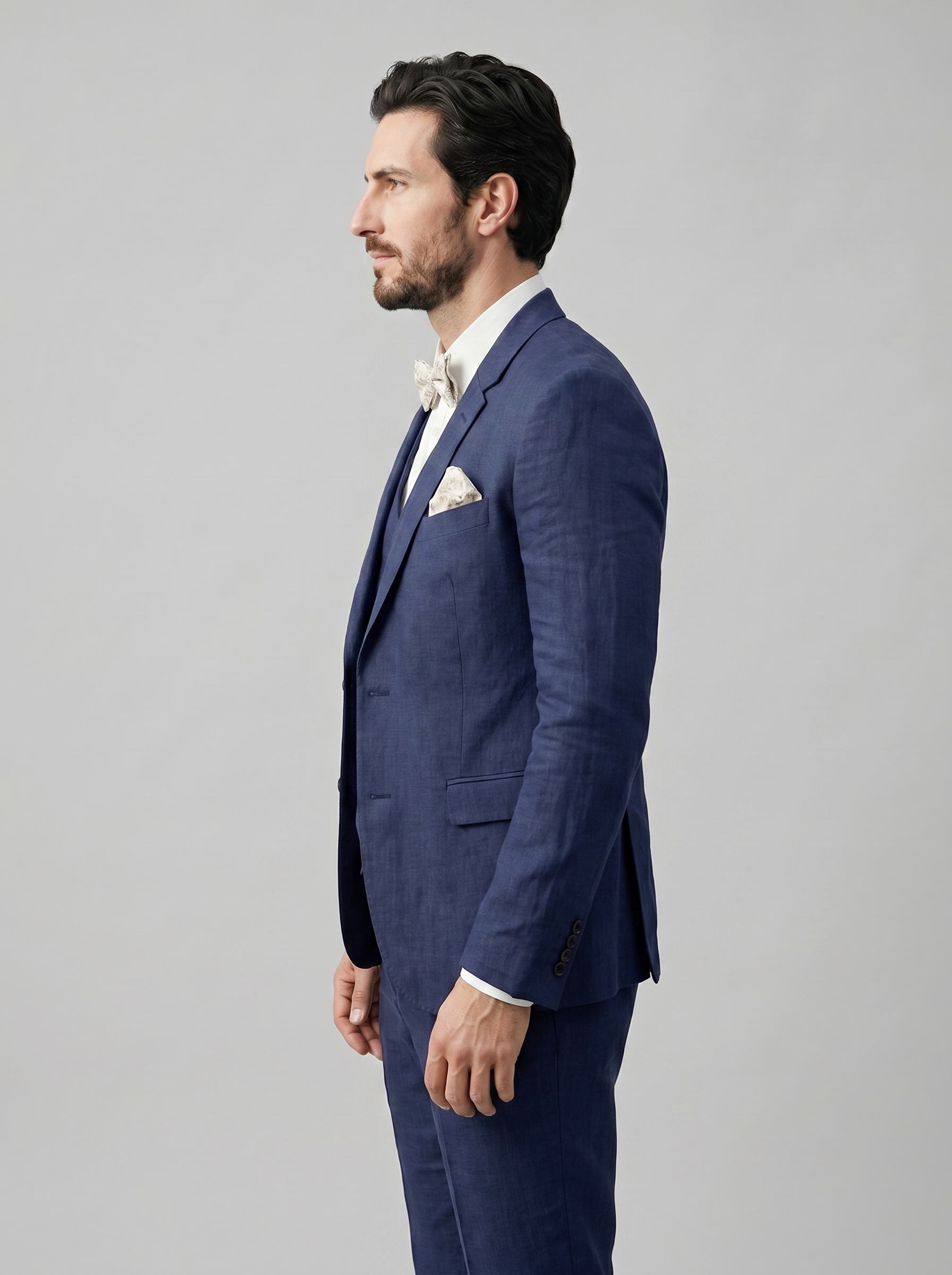 Men's 3-Piece Suit for Weddings and Summer Events