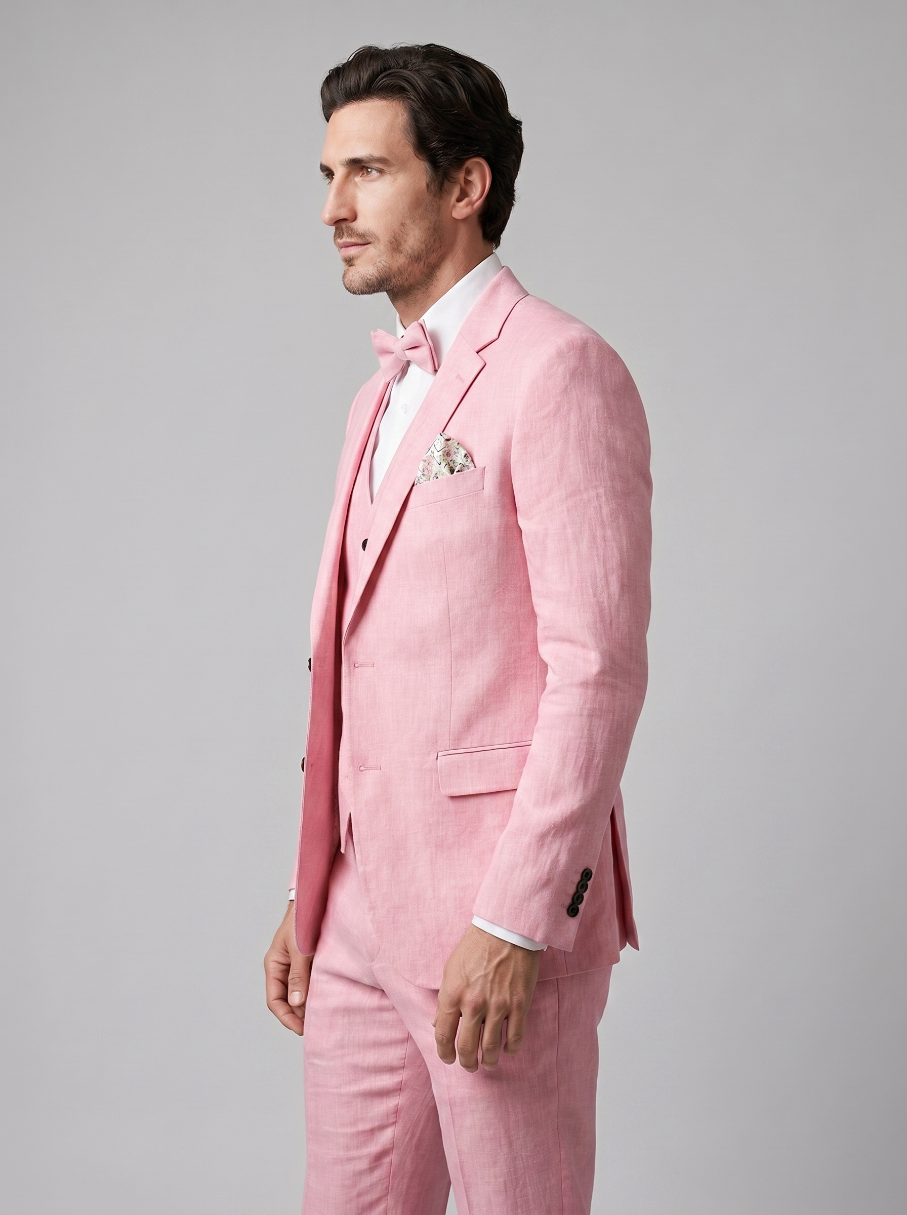 Men's 3-Piece Suit for Weddings and Summer Events