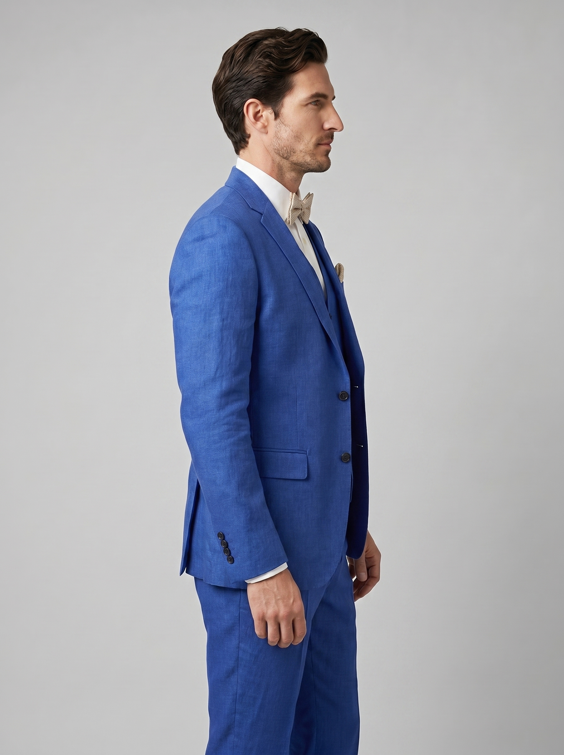 Men's 3-Piece Suit for Weddings and Summer Events