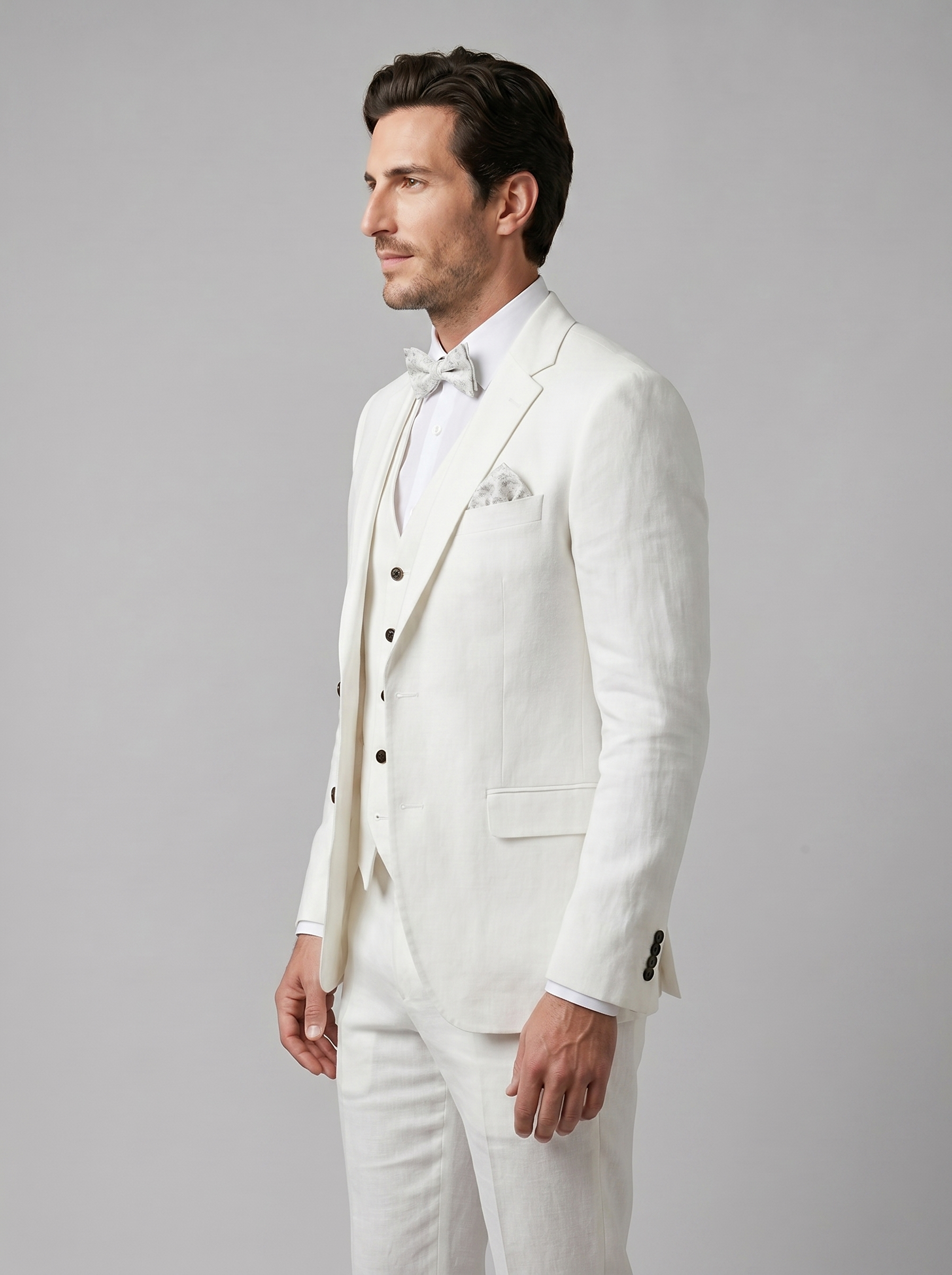 Men's 3-Piece Suit for Weddings and Summer Events