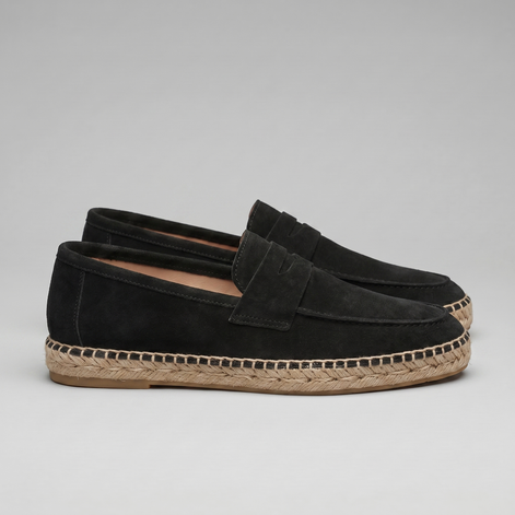Men's Espadrille Penny Loafers