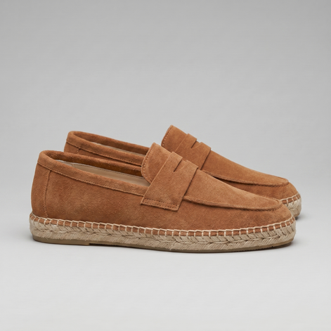 Men's Espadrille Penny Loafers