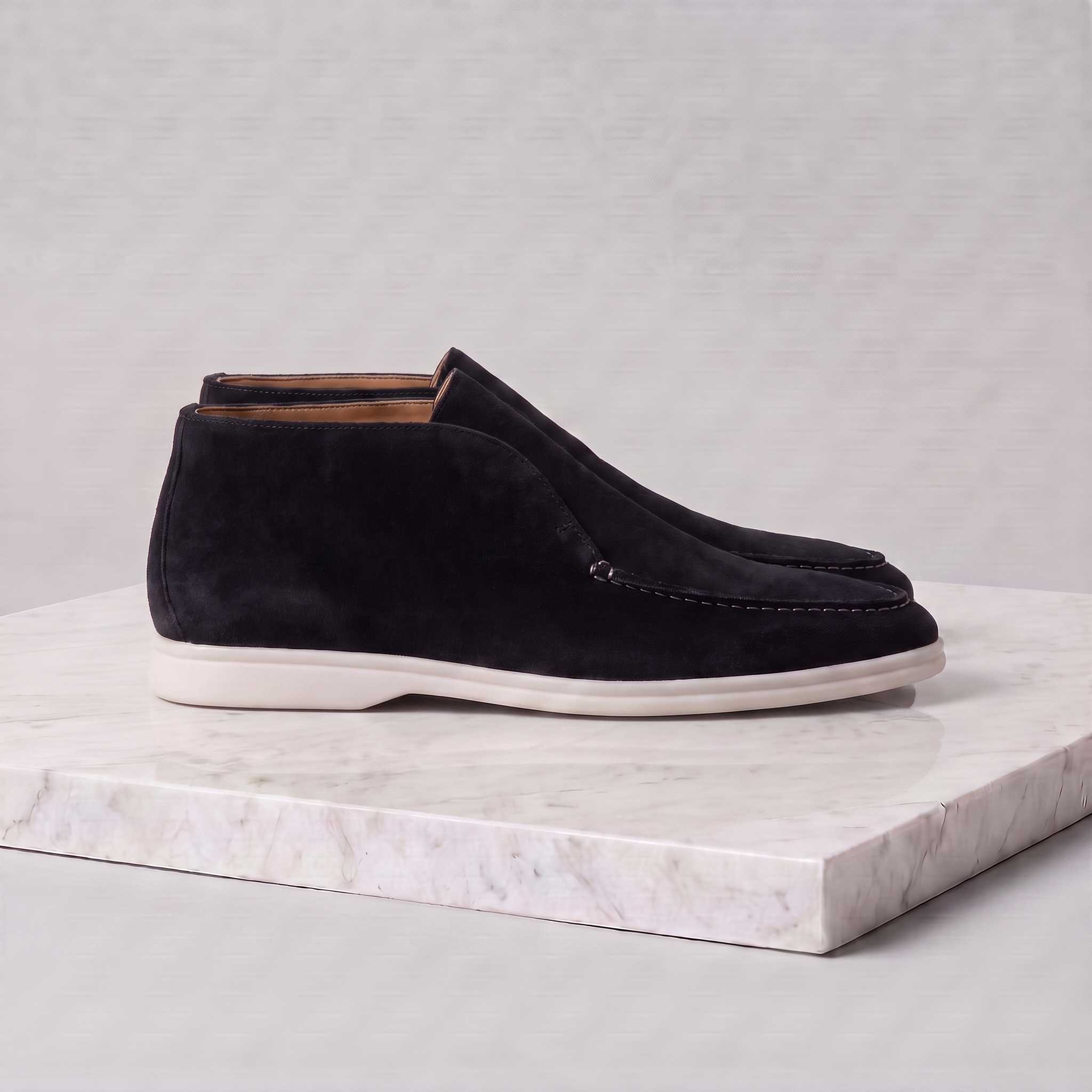 Men's High Suede Loafers