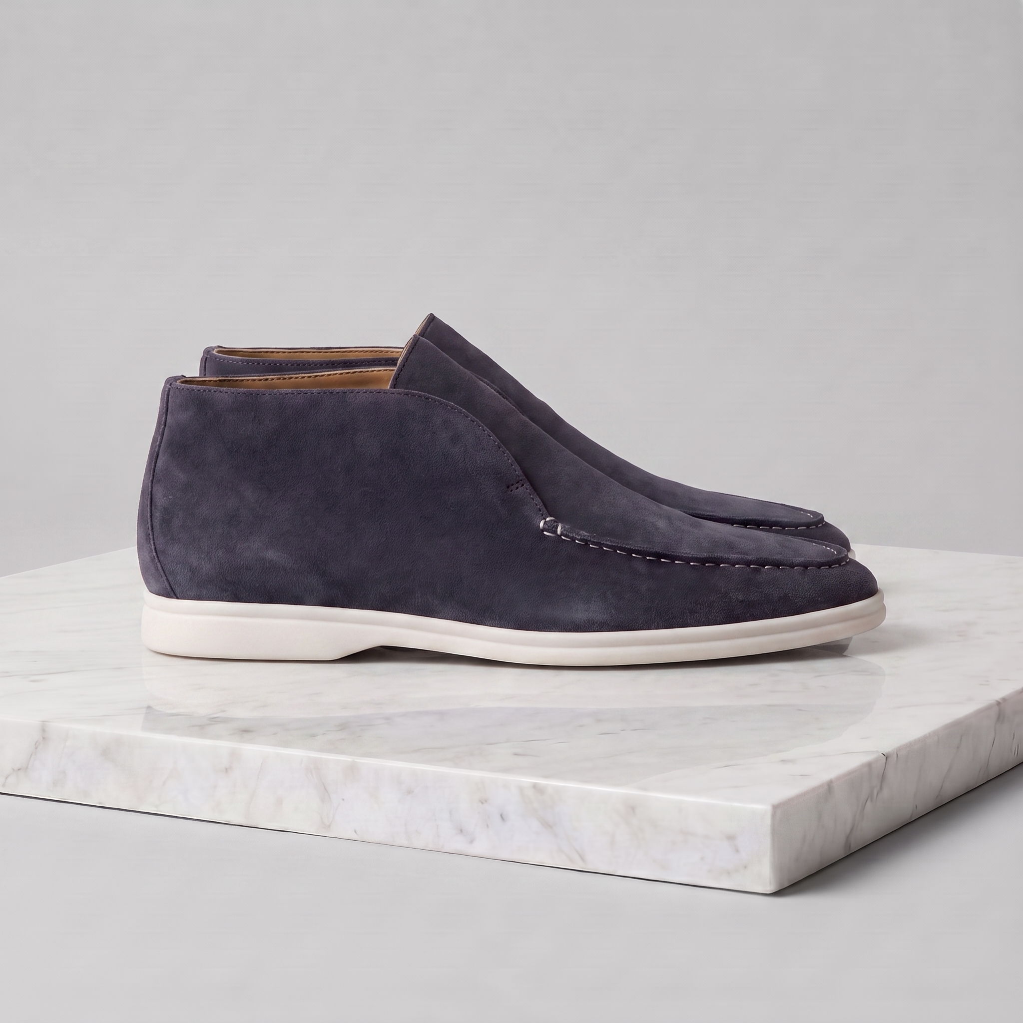 Men's High Suede Loafers