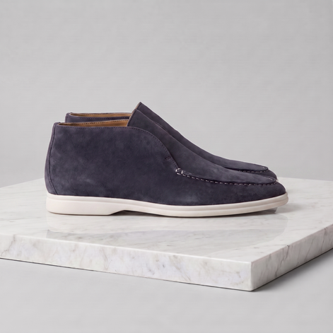 Men's High Suede Loafers