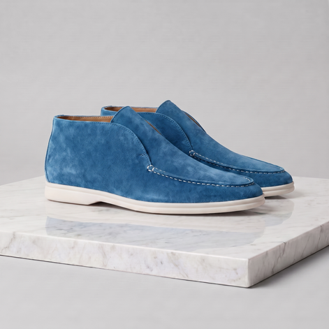 Men's High Suede Loafers