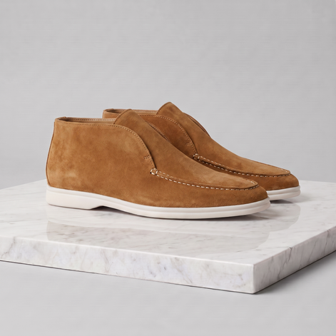 Men's High Suede Loafers