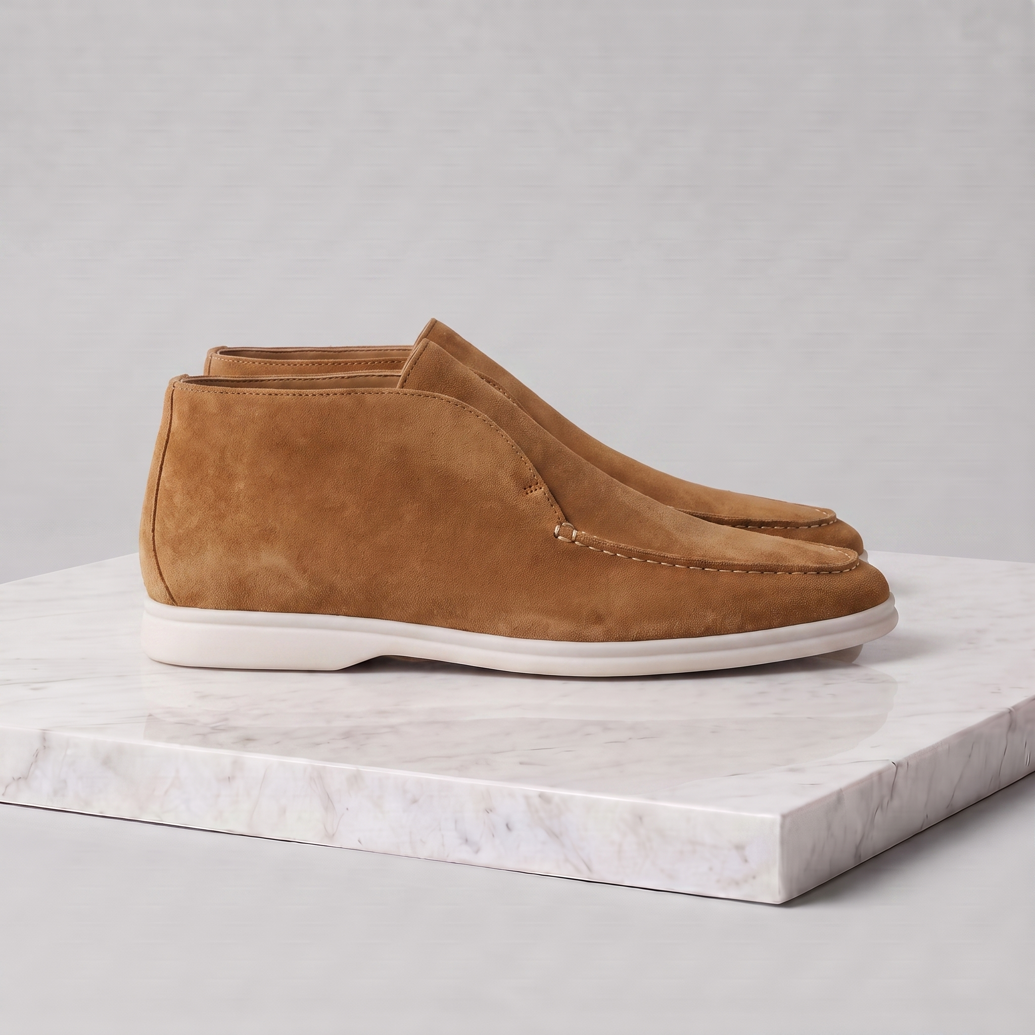 Men's High Suede Loafers