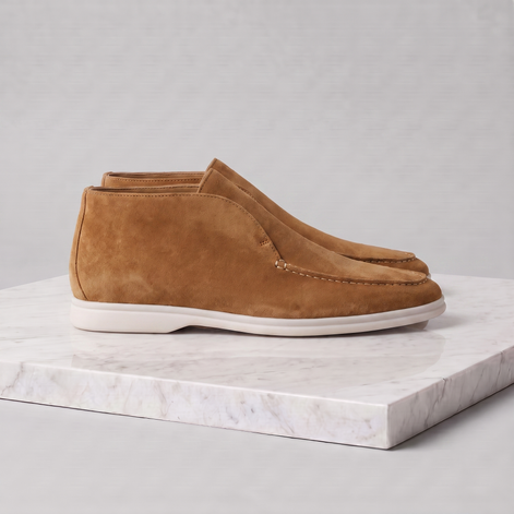 Men's High Suede Loafers