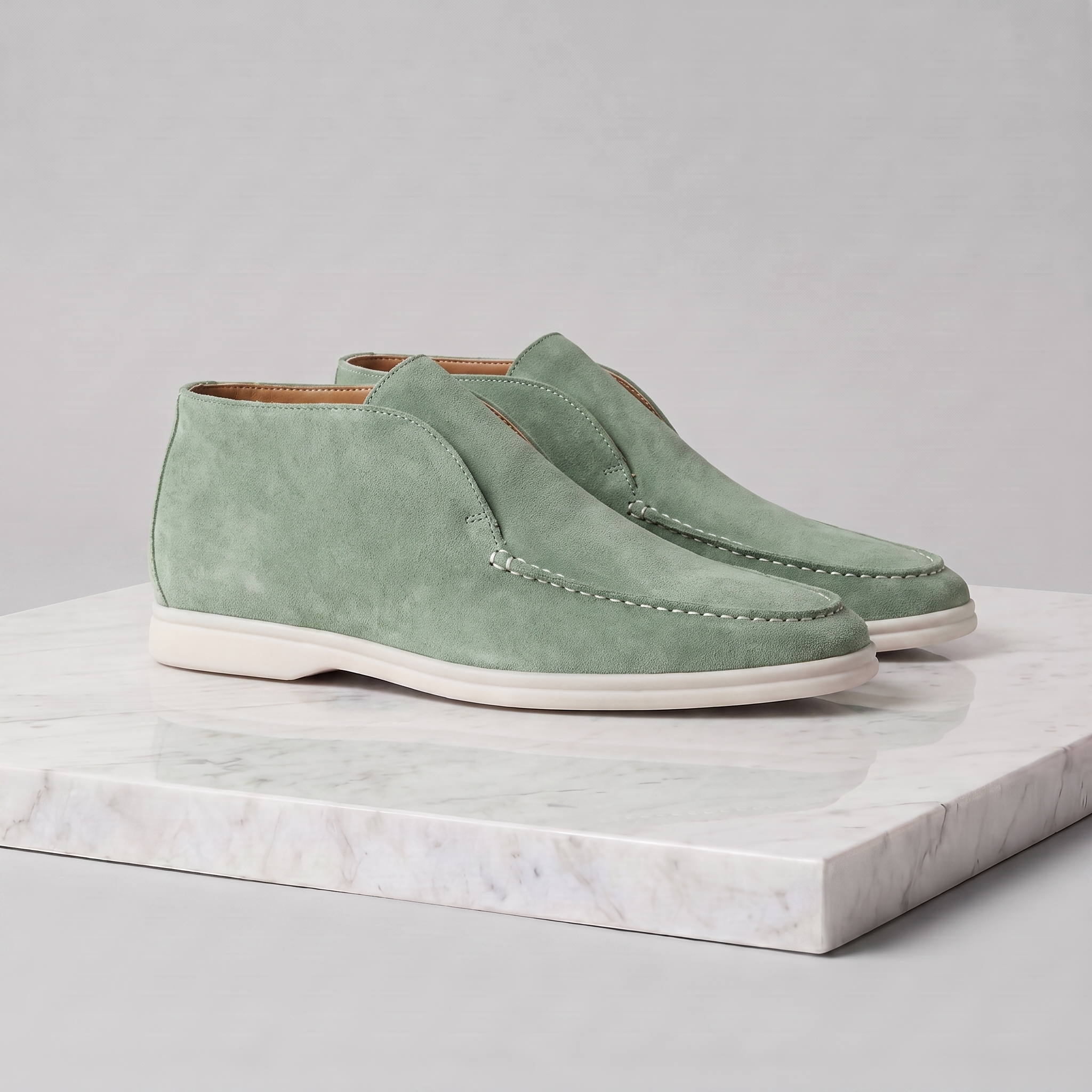Men's High Suede Loafers