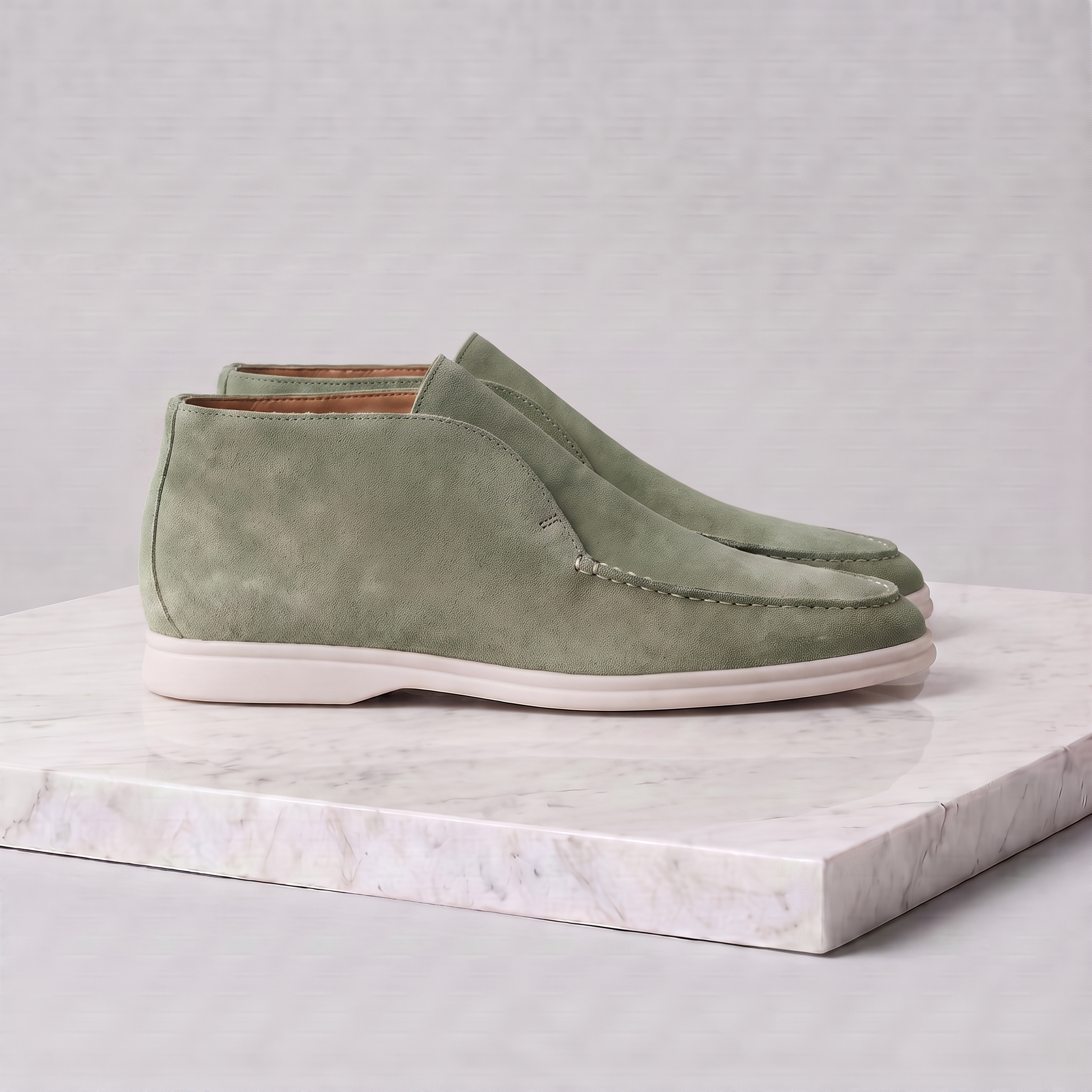 Men's High Suede Loafers