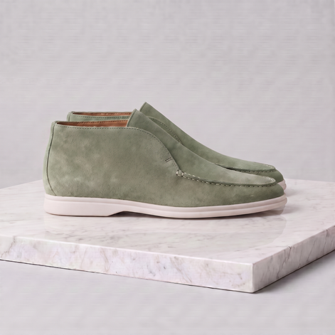 Men's High Suede Loafers