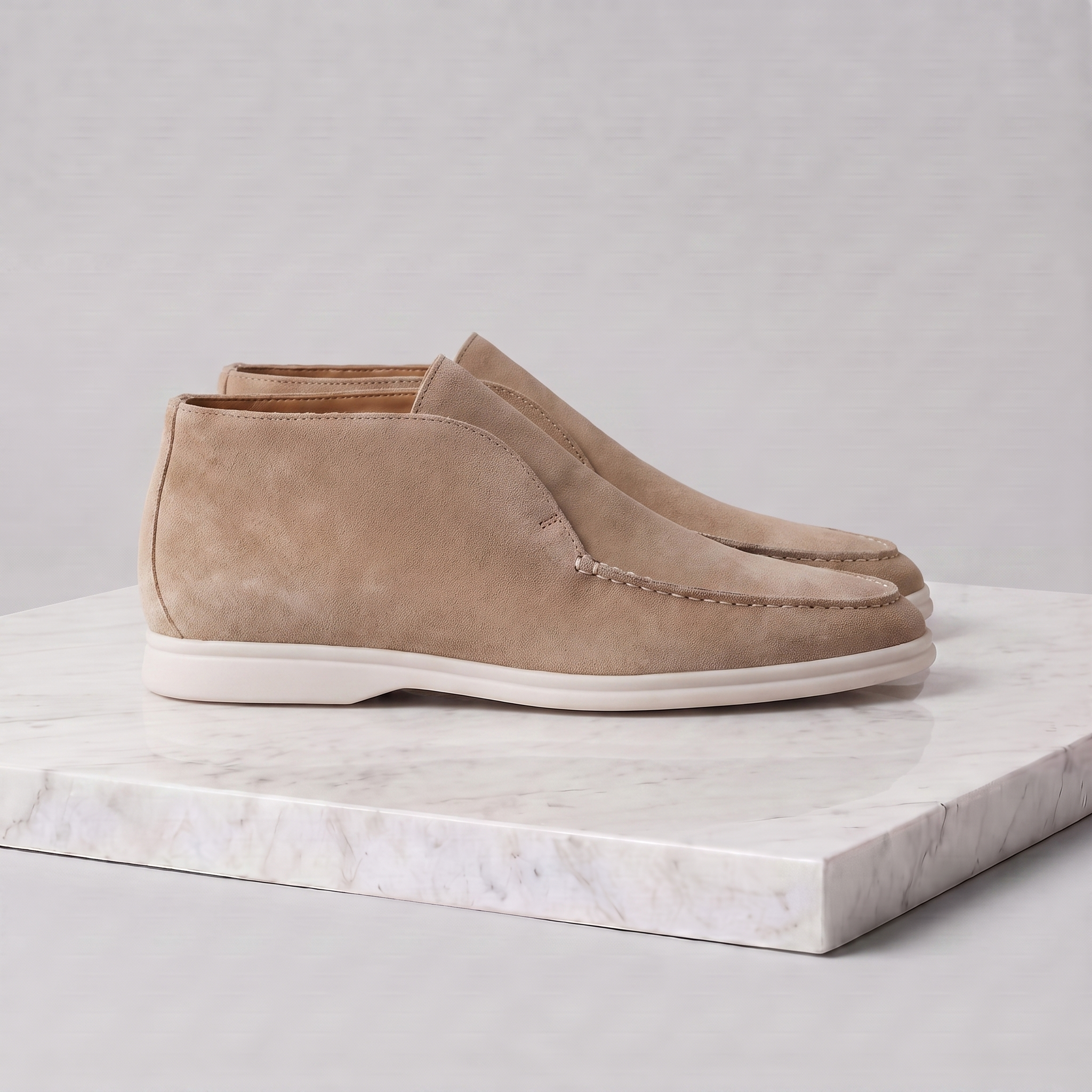 Men's High Suede Loafers