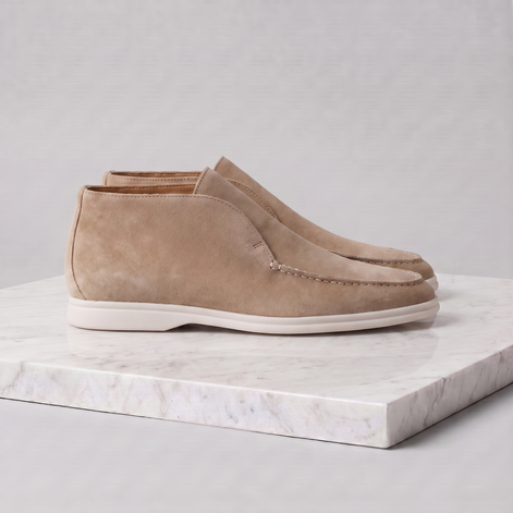 Men's High Suede Loafers