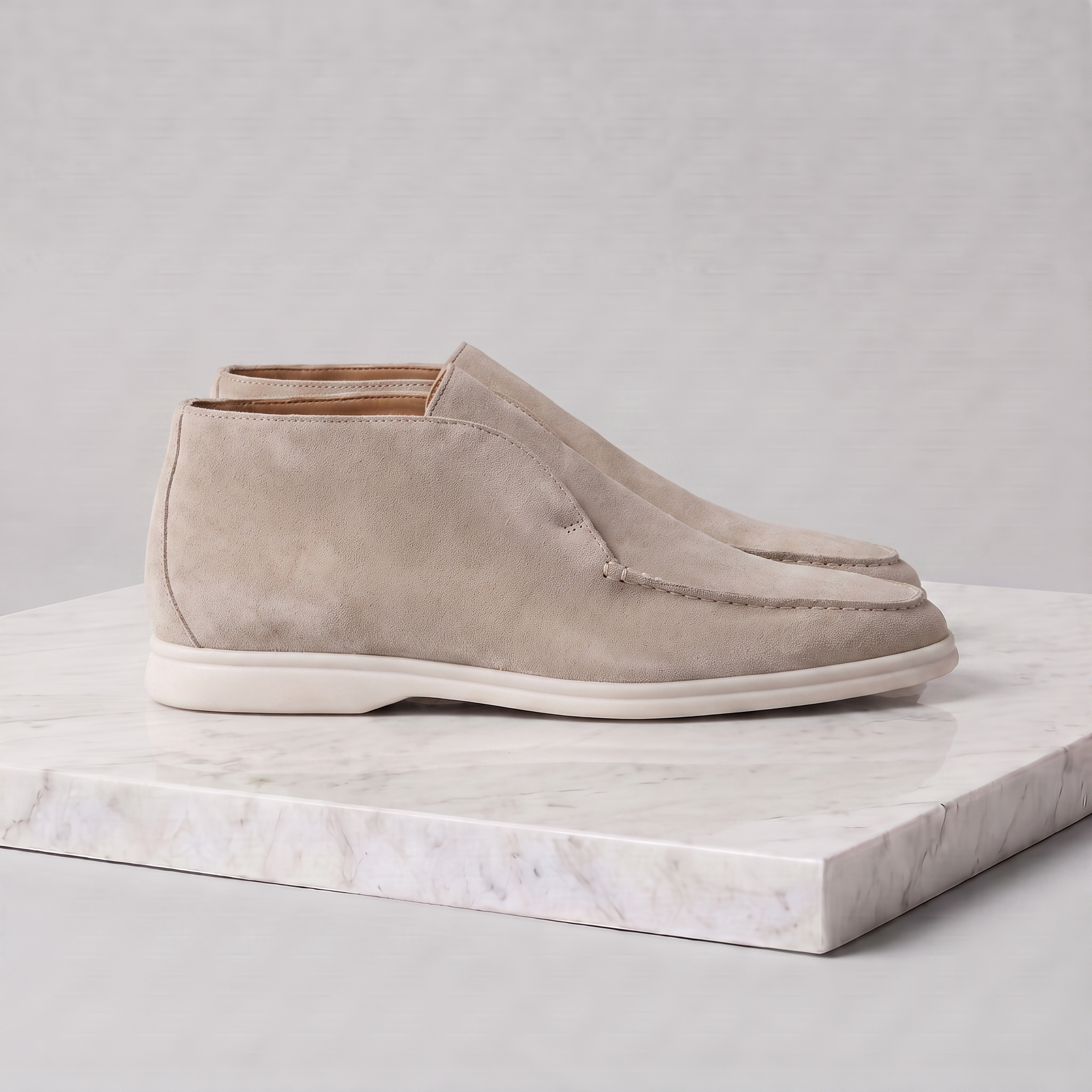Men's High Suede Loafers