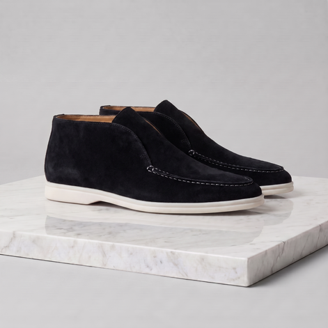 Men's High Suede Loafers