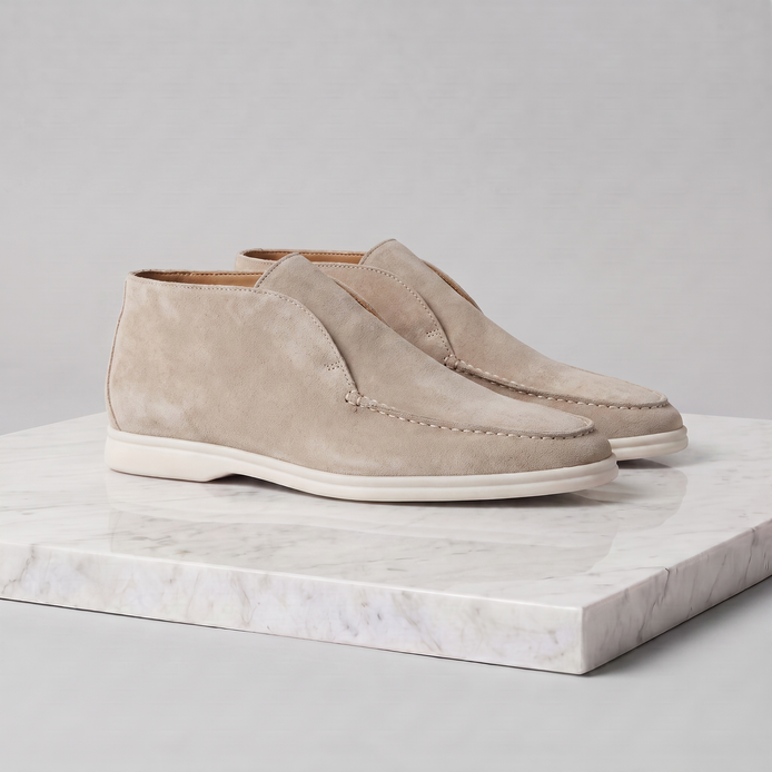 Men's High Suede Loafers