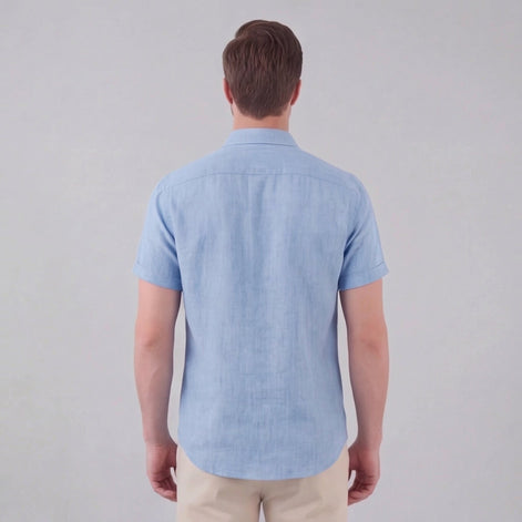 Men's Linen Short Sleeve Shirt