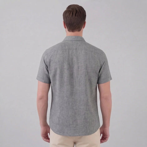 Men's Linen Short Sleeve Shirt
