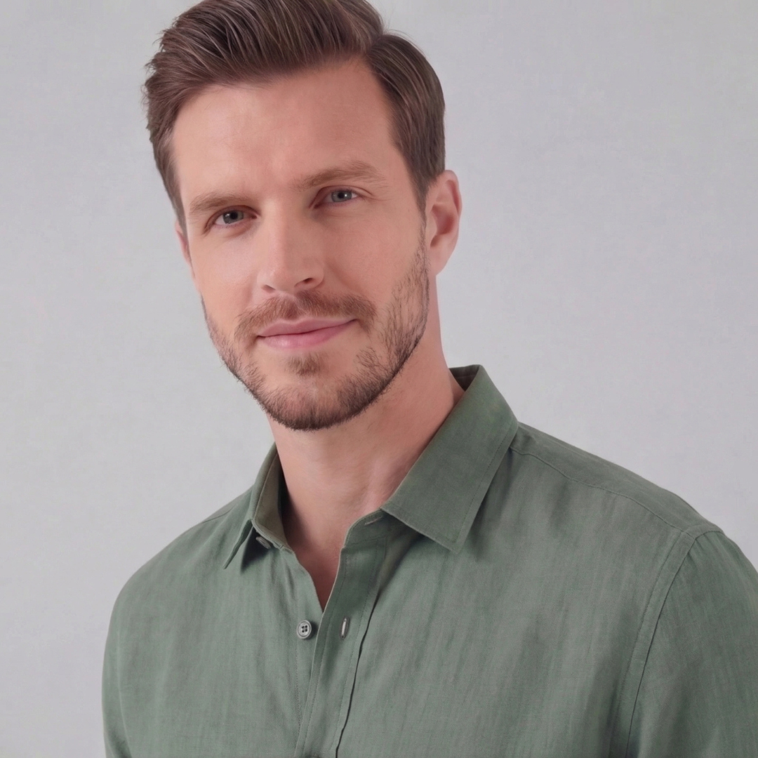 Men's Linen Short Sleeve Shirt