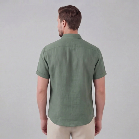 Men's Linen Short Sleeve Shirt