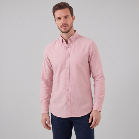 Men's Oxford Button-Down Dress Shirt