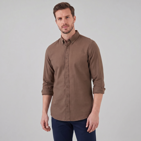 Men's Oxford Button-Down Dress Shirt