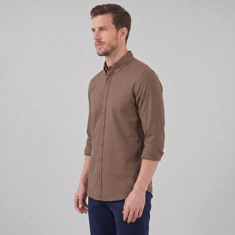 Men's Oxford Button-Down Dress Shirt