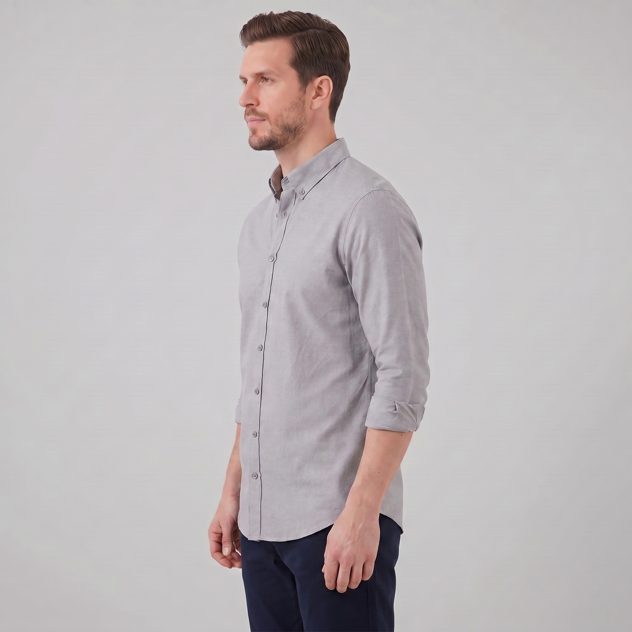 Men's Oxford Button-Down Dress Shirt