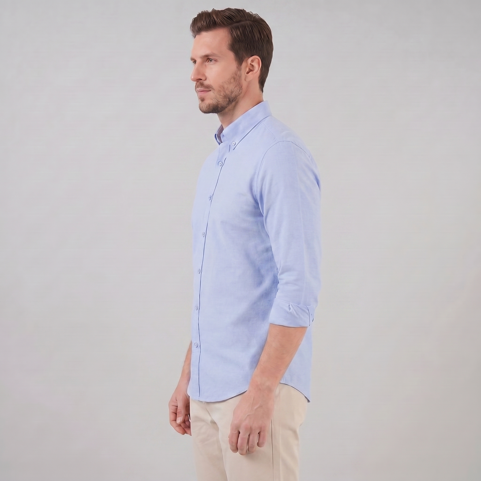 Men's Oxford Button-Down Dress Shirt