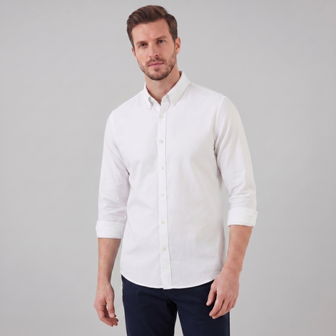 Men's Oxford Button-Down Dress Shirt