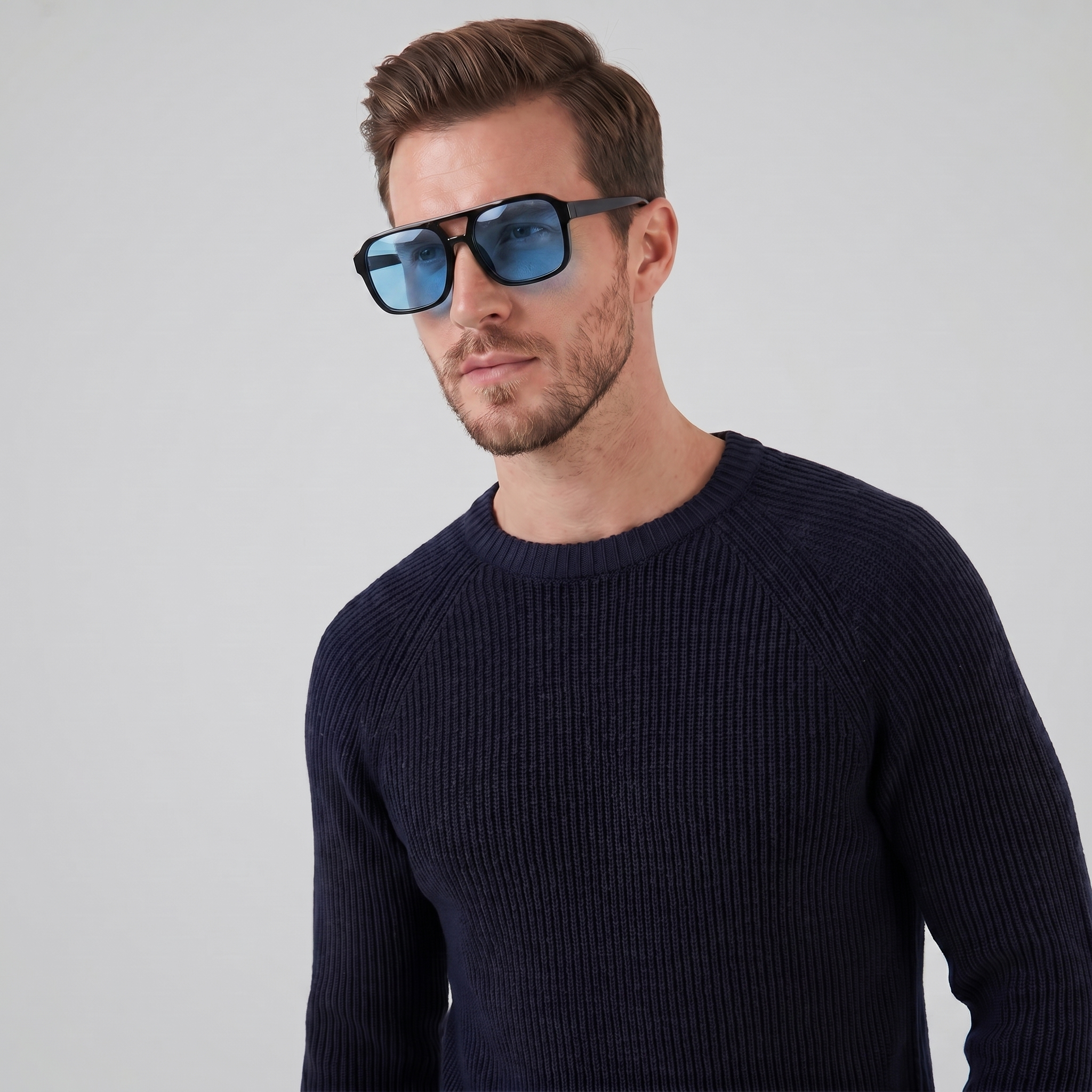 Men's Rectangular Vintage Sunglasses
