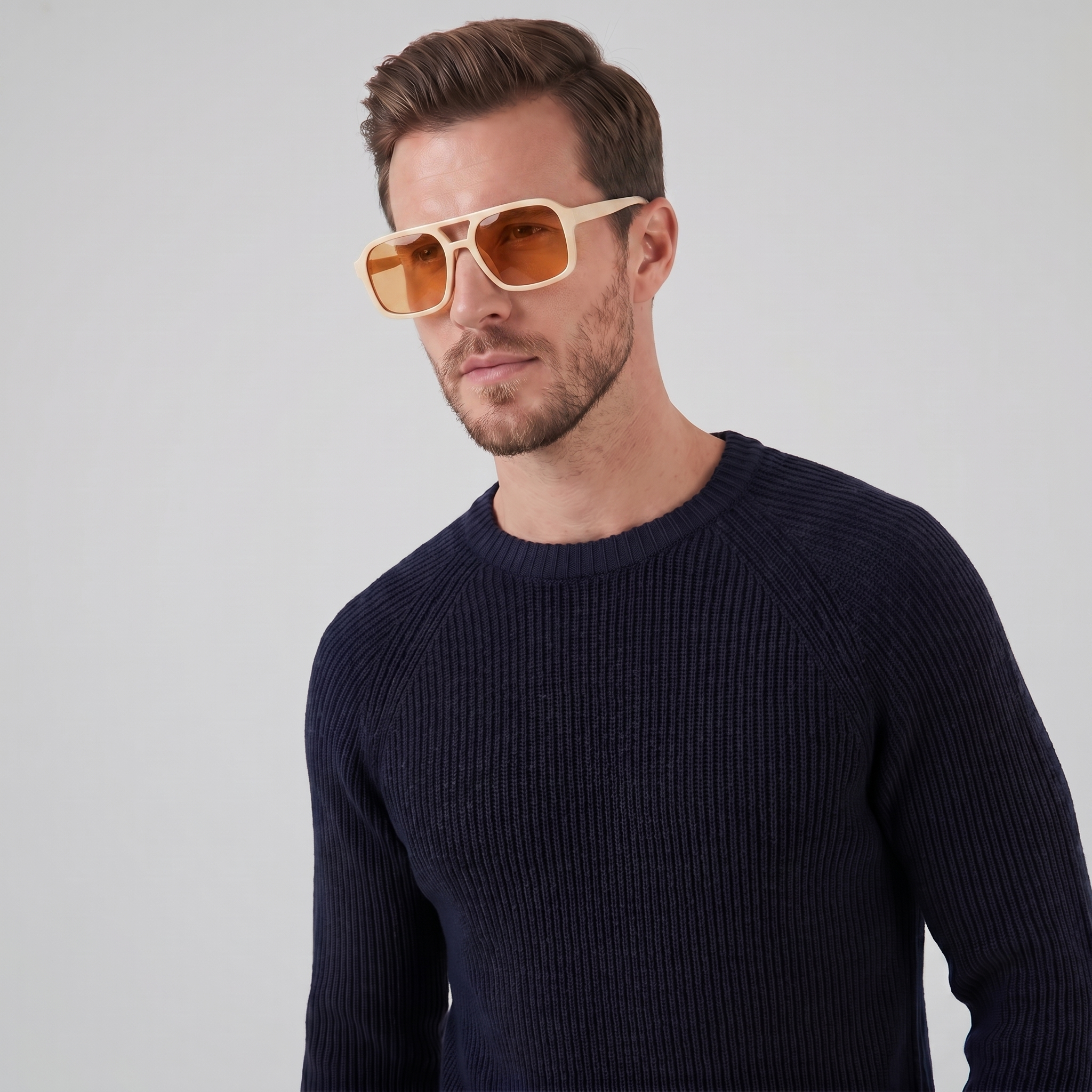 Men's Rectangular Vintage Sunglasses
