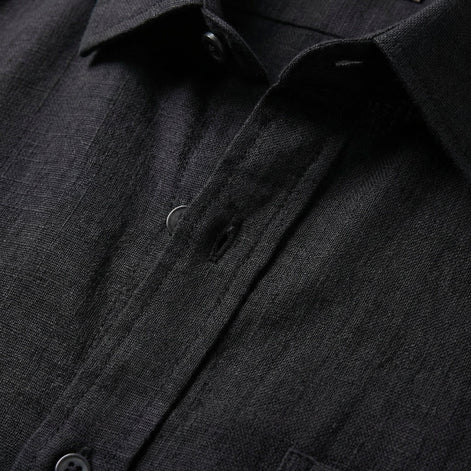 Men's Short Sleeve Linen Shirt