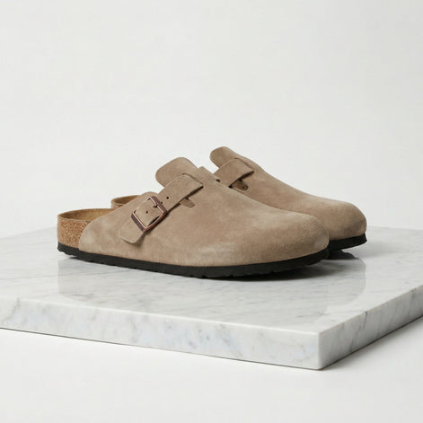 Men's Suede Clogs - Stylish Comfort Loafers
