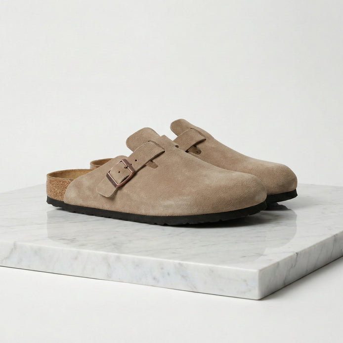 Men's Suede Clogs - Stylish Comfort Loafers