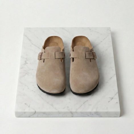Men's Suede Clogs - Stylish Comfort Loafers