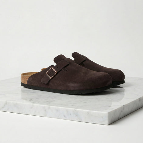 Men's Suede Clogs - Stylish Comfort Loafers