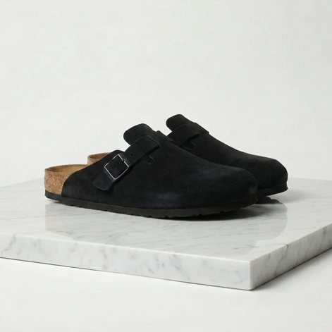 Men's Suede Clogs - Stylish Comfort Loafers