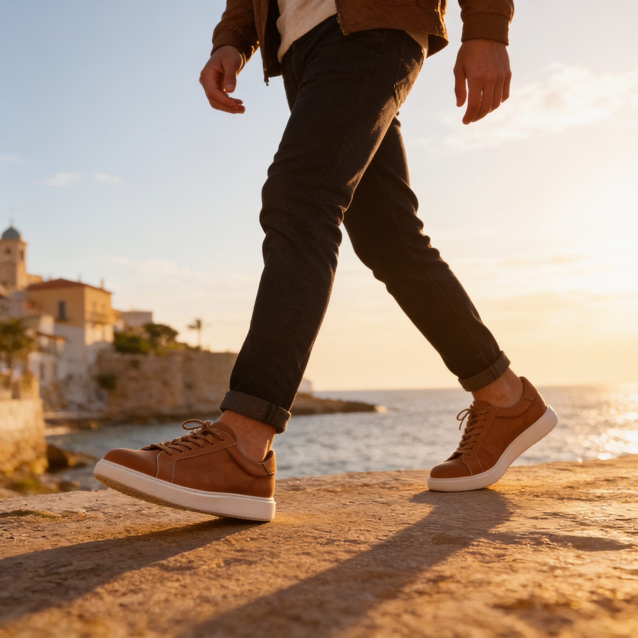 Men's Suede-Finish Low-Top Sneakers