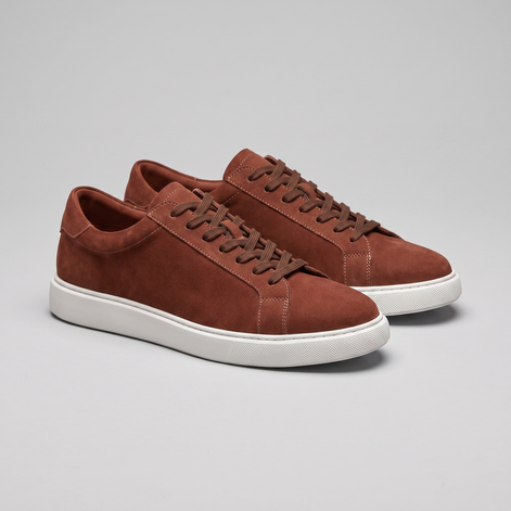 Men's Suede-Finish Low-Top Sneakers
