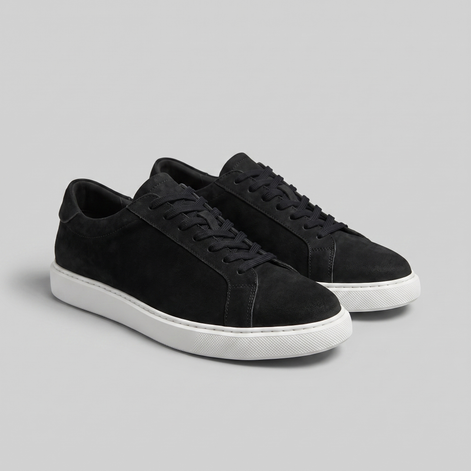 Men's Suede-Finish Low-Top Sneakers