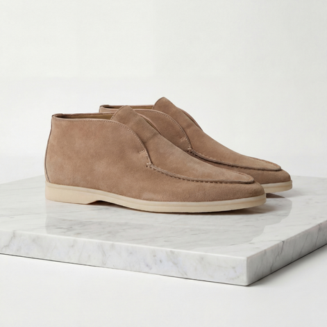 Men's Suede High Loafers
