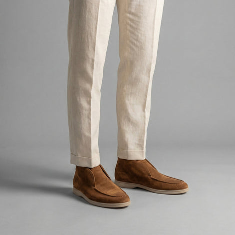 Men's Suede High Loafers