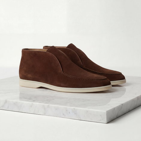Men's Suede High Loafers