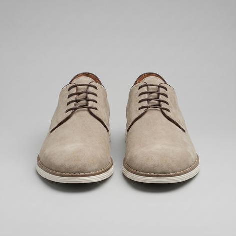 Men's Suede Lace-Up Derby Shoes