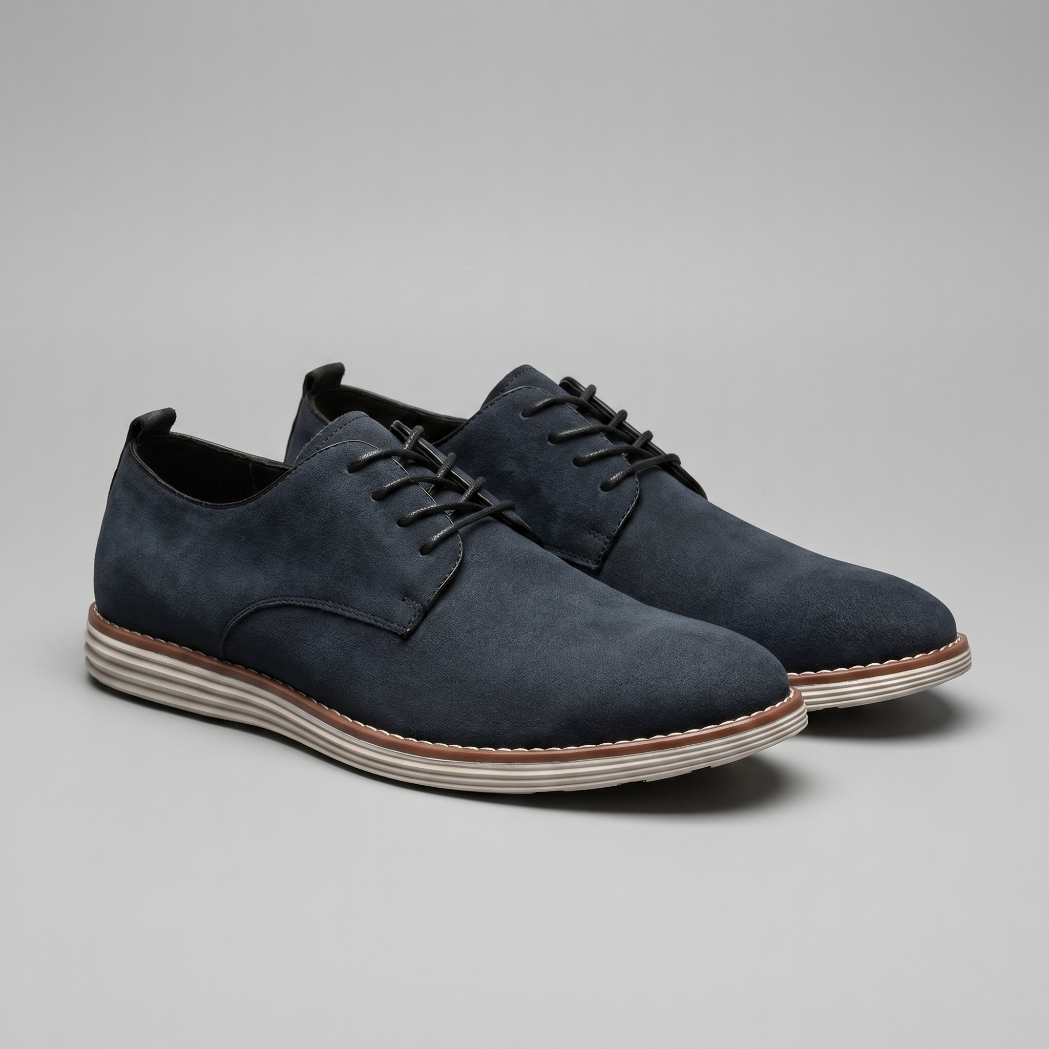 Men's Suede Lace-Up Derby Shoes