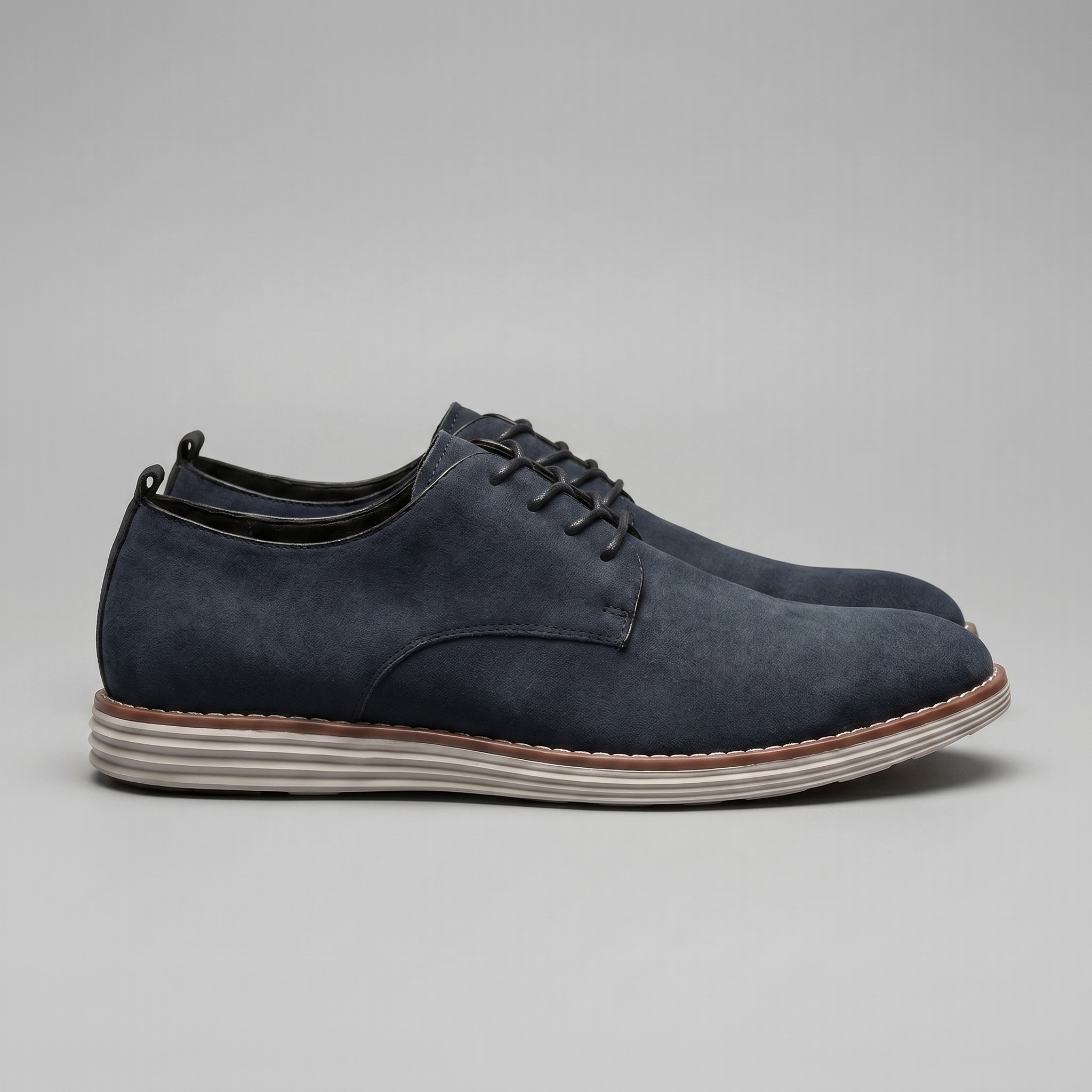 Men's Suede Lace-Up Derby Shoes