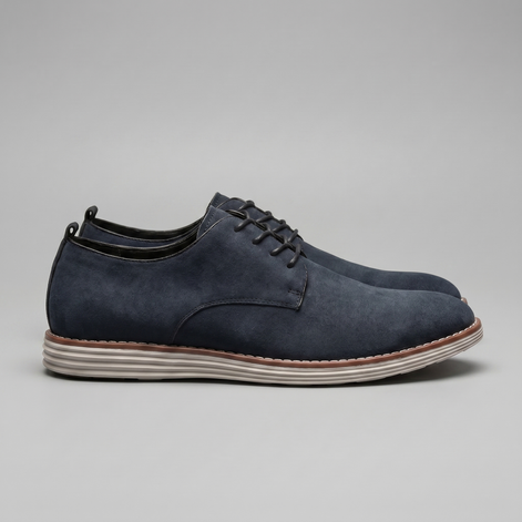Men's Suede Lace-Up Derby Shoes